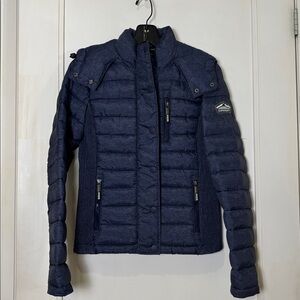 Superdry Navy Blue Quilted Jacket